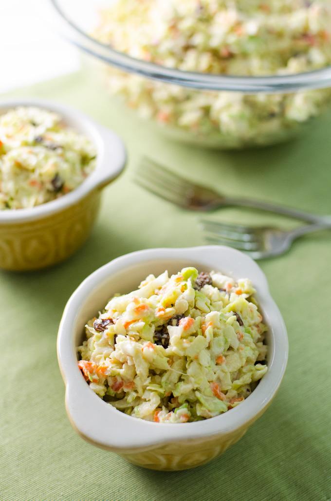 veggie coleslaw serving