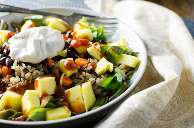 Black Bean Mango Salad | VeggiePrimer.com