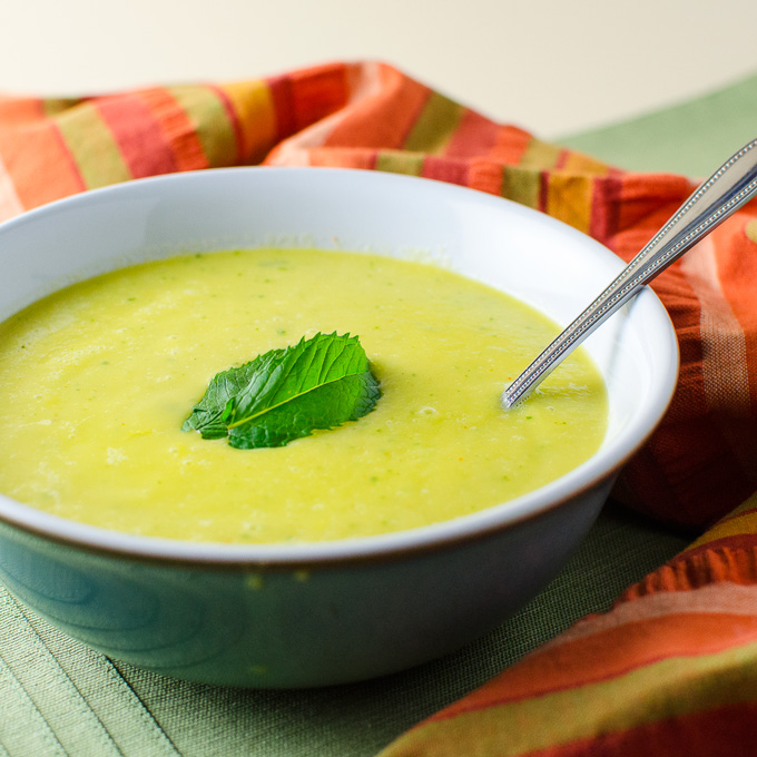 Spicy Cantaloupe Gazpacho | VeggiePrimer.com