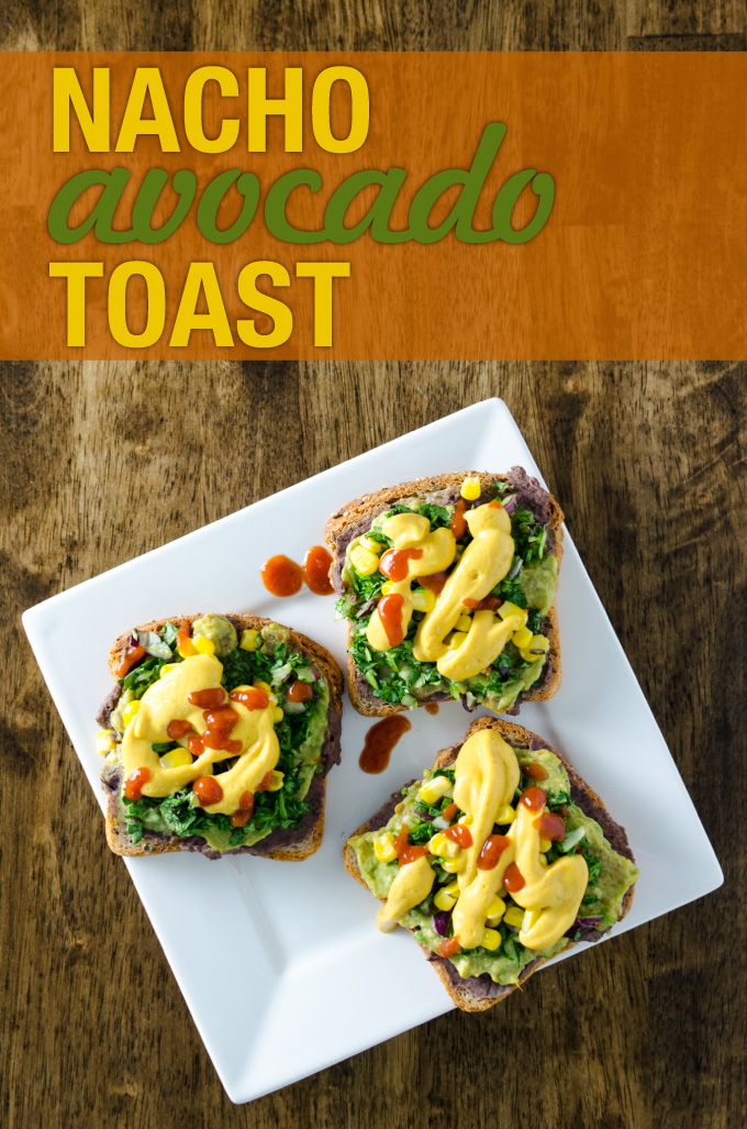 Nacho Avocado Toast overhead view