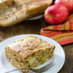 Easy Gluten-Free Apple Snack Cake - mix and bake this simple vegan recipe in the same pan! | VeggiePrimer.com